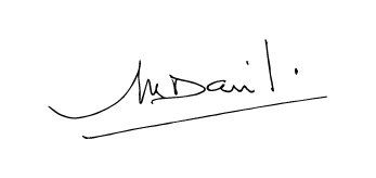 Signature du président du Cesam David Michel